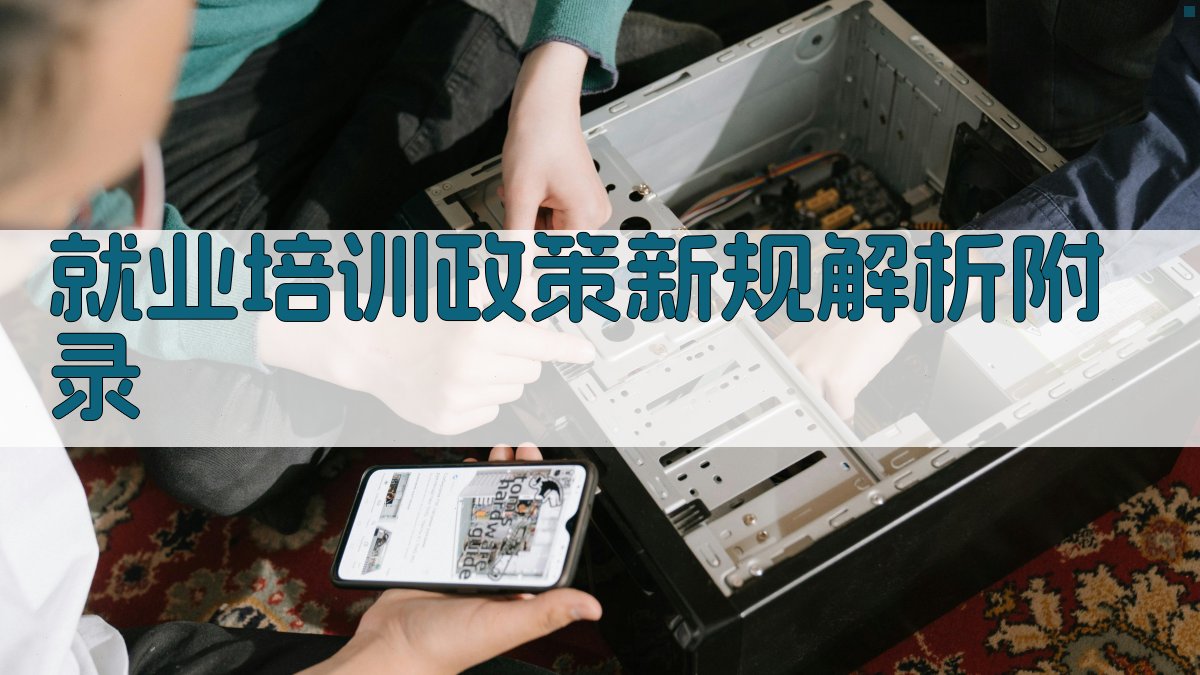 就业培训政策新规解析 · 附录 图5