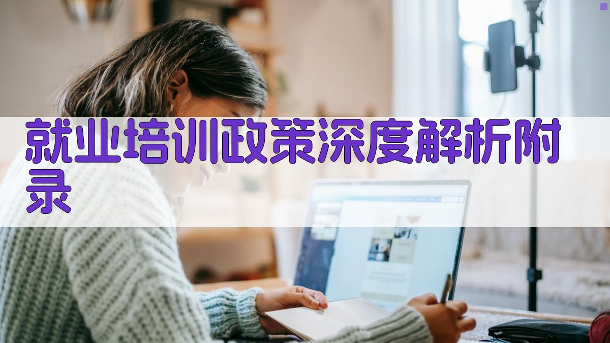 就业培训政策深度解析 · 附录 图5