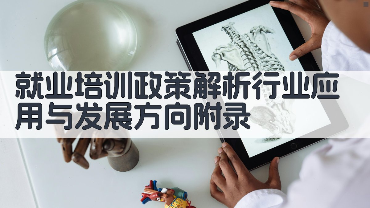 就业培训政策解析行业应用与发展方向 · 附录 图5