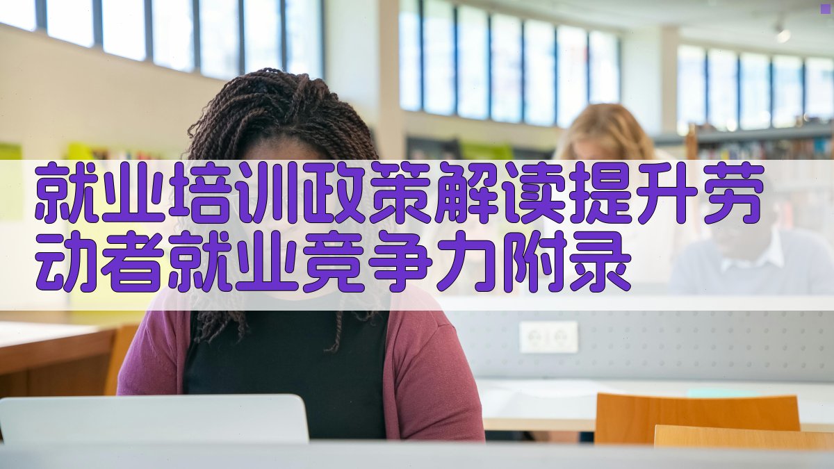 就业培训政策解读提升劳动者就业竞争力