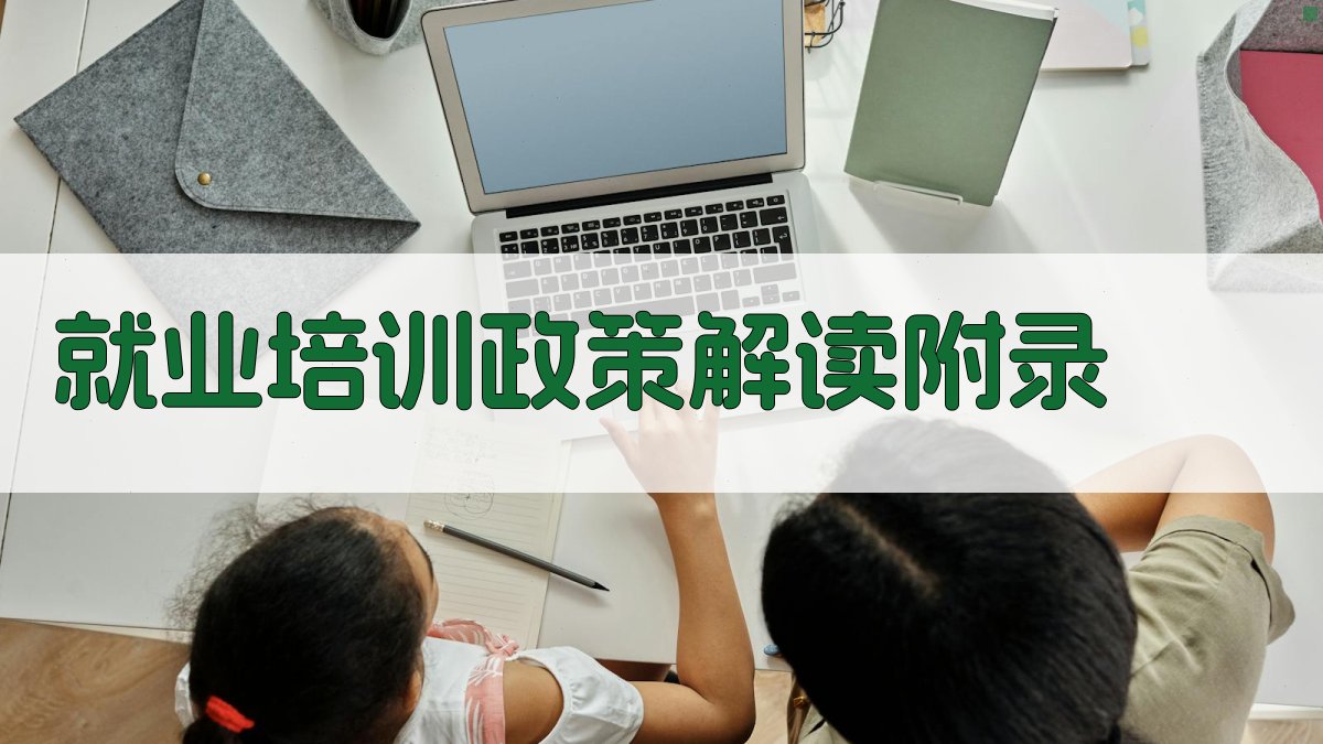 就业培训政策解读 · 附录 图3