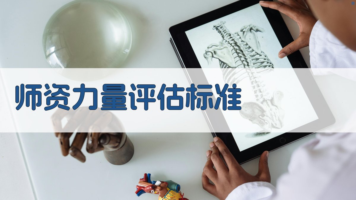 师资力量评估标准 图3