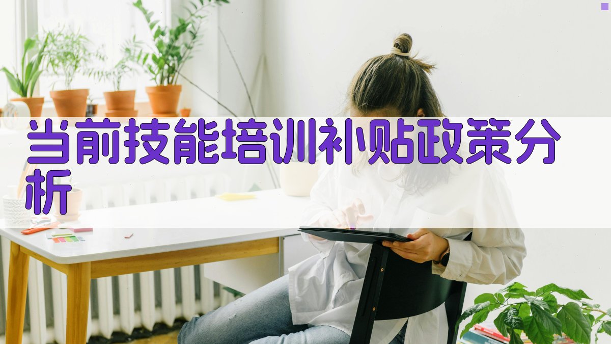 技能培训补贴政策优化路径探索