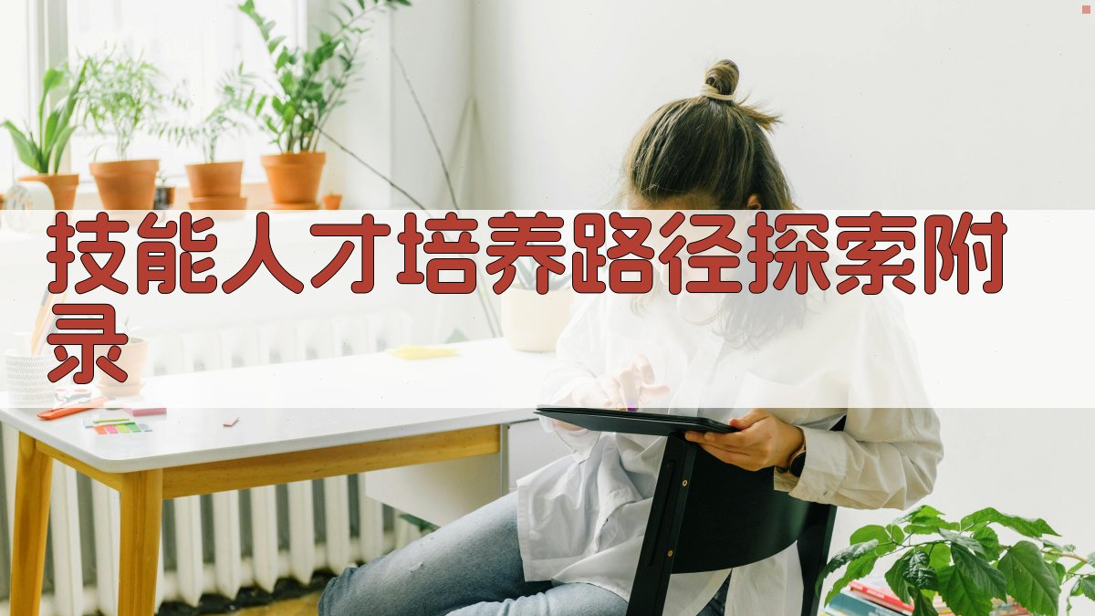 技能人才培养路径探索 · 附录 图4