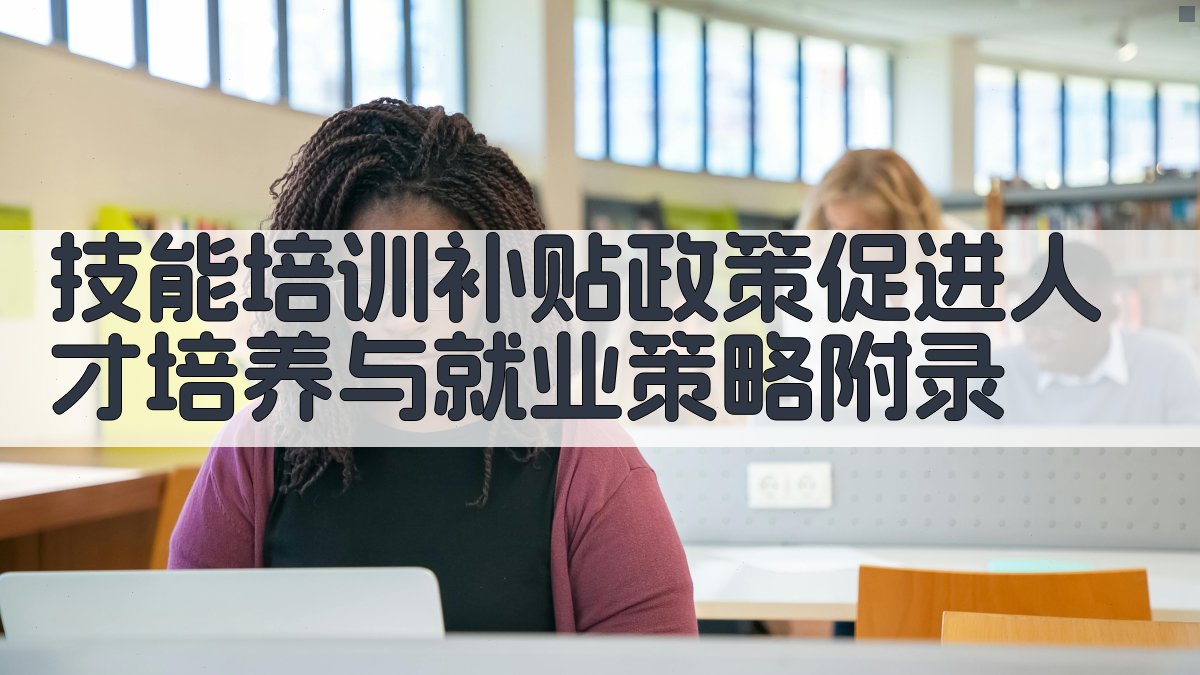 技能培训补贴政策促进人才培养与就业策略 · 附录 图4