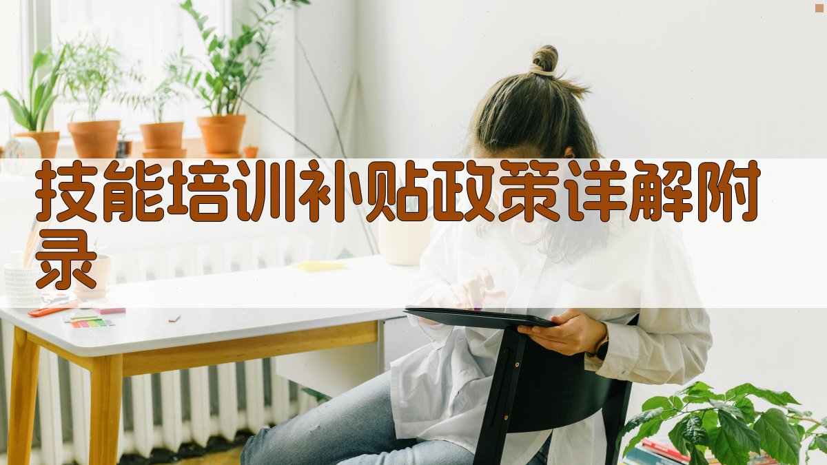 技能培训补贴政策详解 · 附录 图3