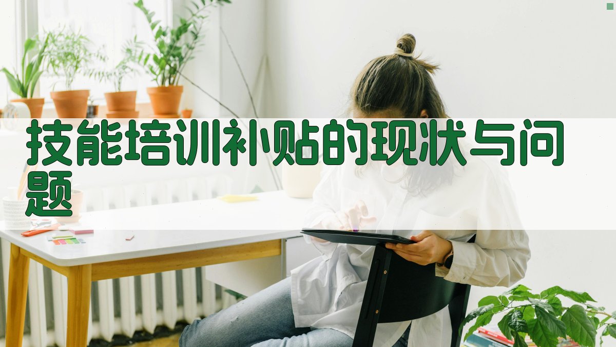 技能培训补贴效益最大化策略