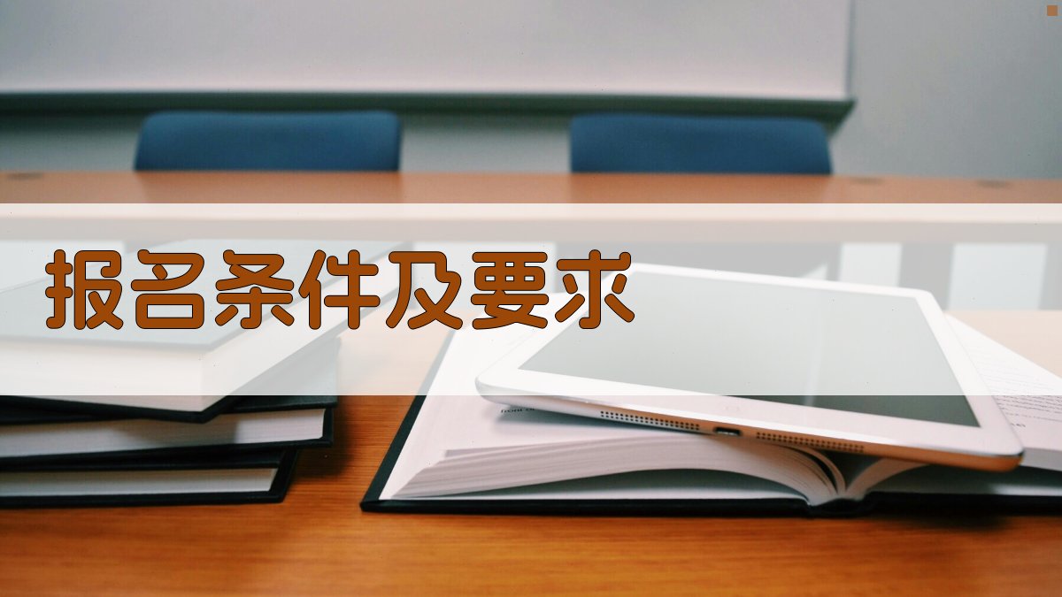 报名条件及要求 图2