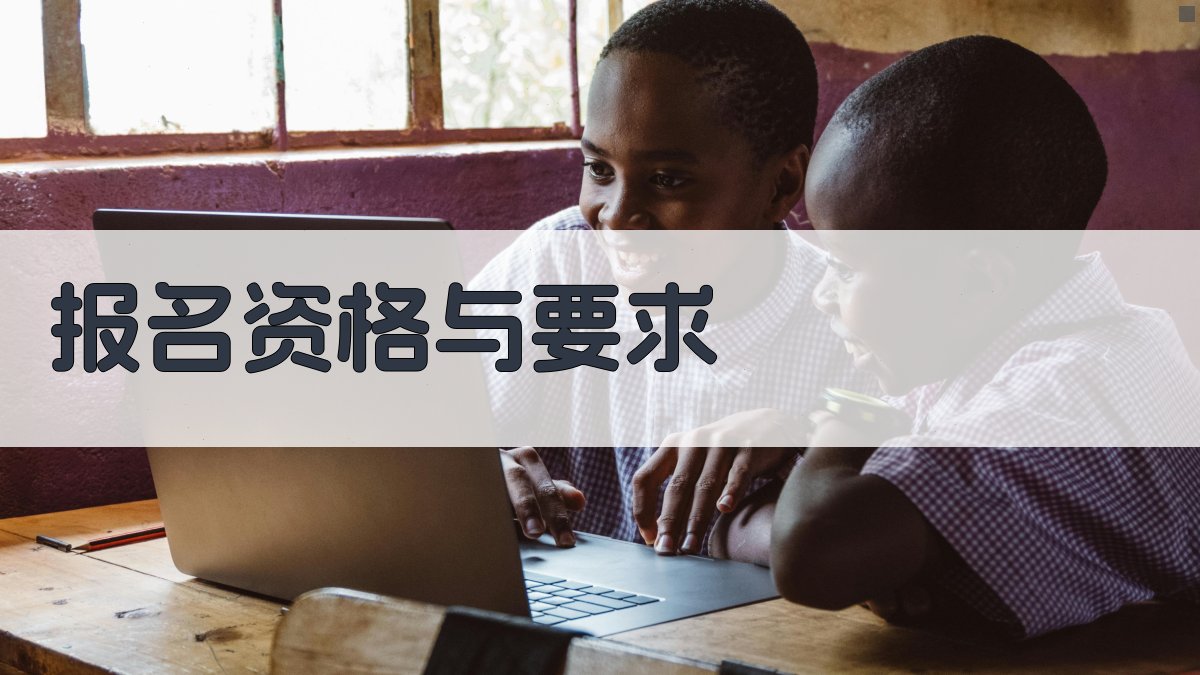 报名资格与要求 图2