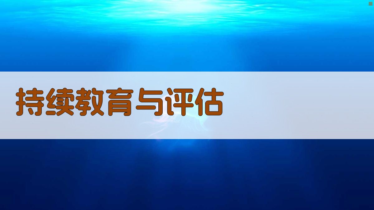 持续教育与评估 图1