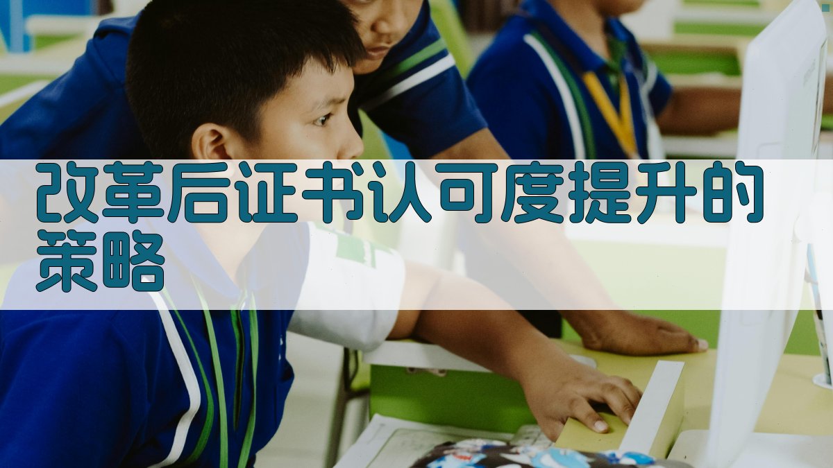 改革后证书认可度提升的策略 图2