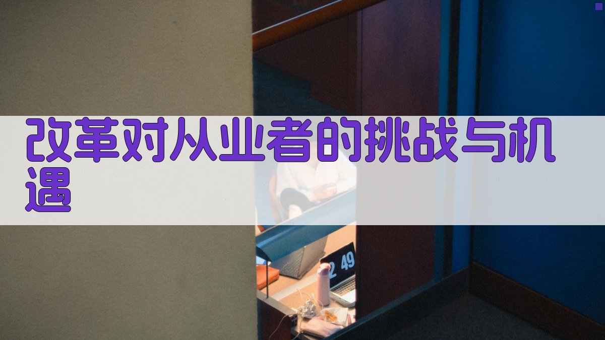改革对从业者的挑战与机遇 图2