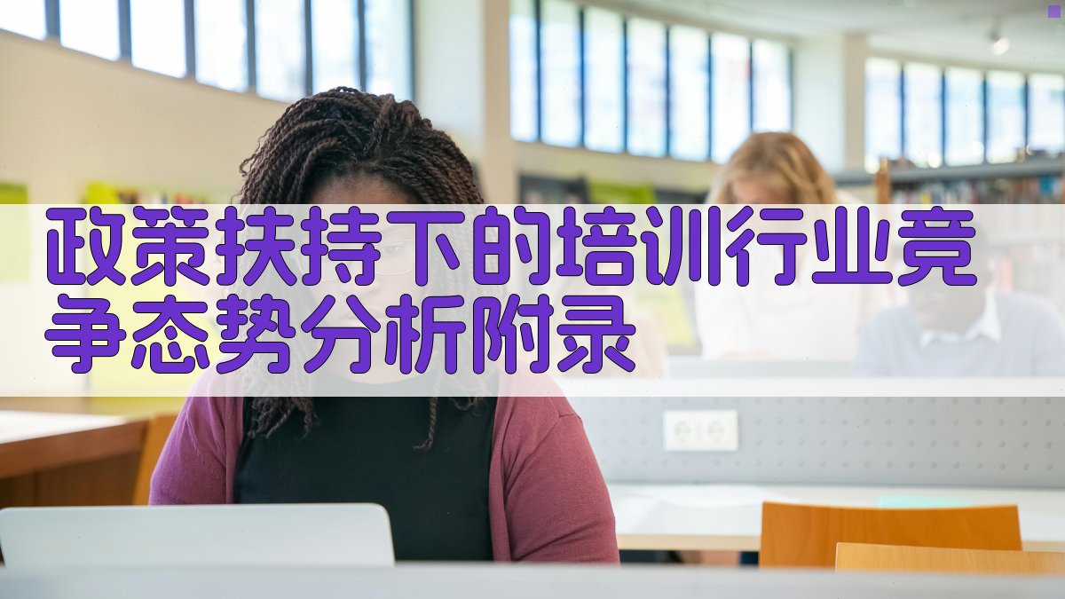 政策扶持下的培训行业竞争态势分析 · 附录 图3