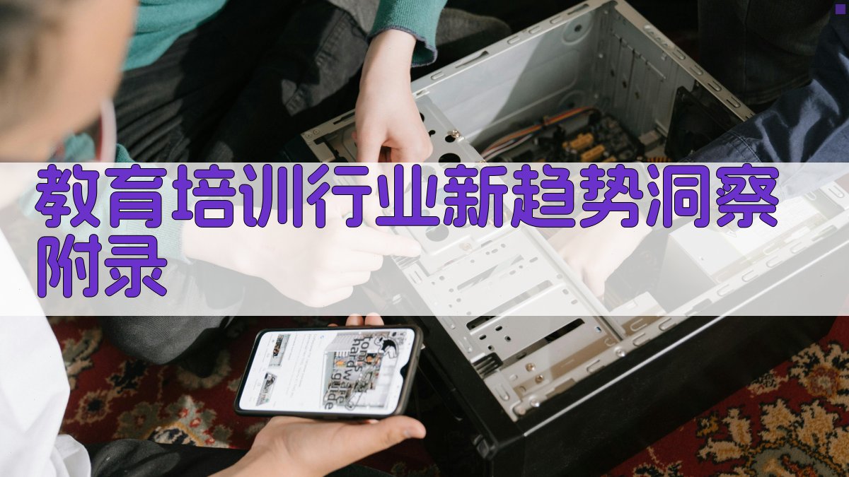 教育培训行业新趋势洞察 · 附录 图2