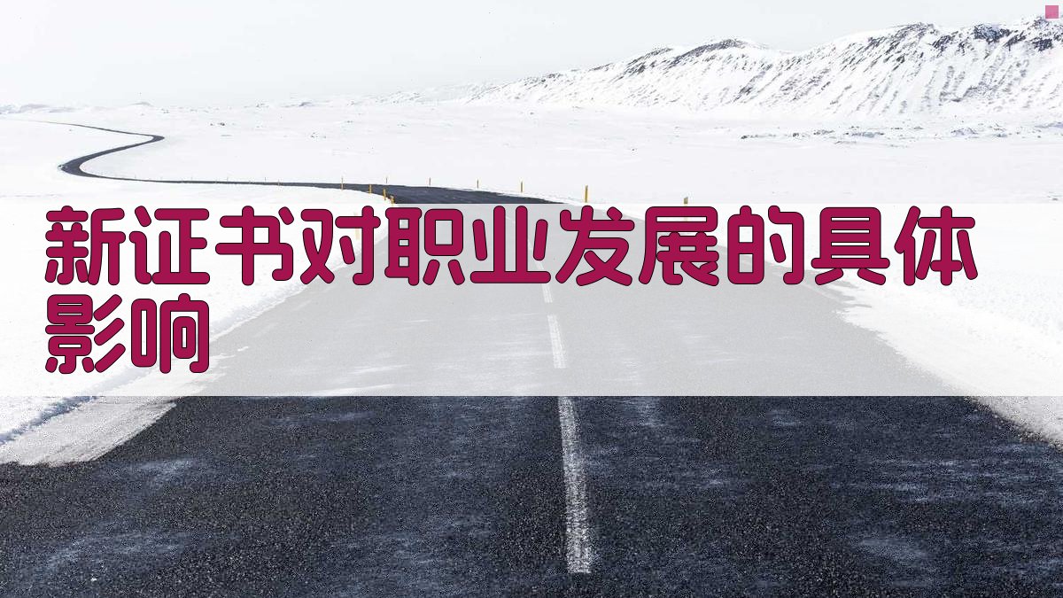 新证书对职业发展的具体影响 图3