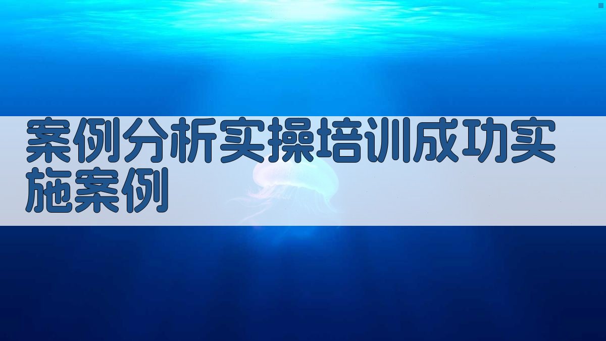 案例分析实操培训成功实施案例 图2