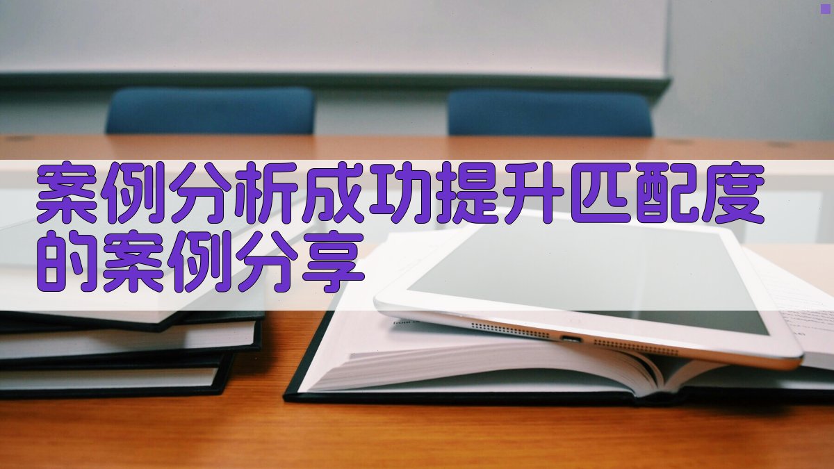 案例分析成功提升匹配度的案例分享 图4