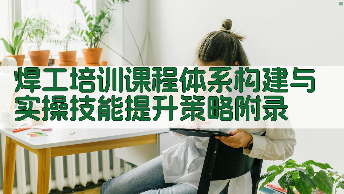 焊工培训课程体系构建与实操技能提升策略 · 附录 图3