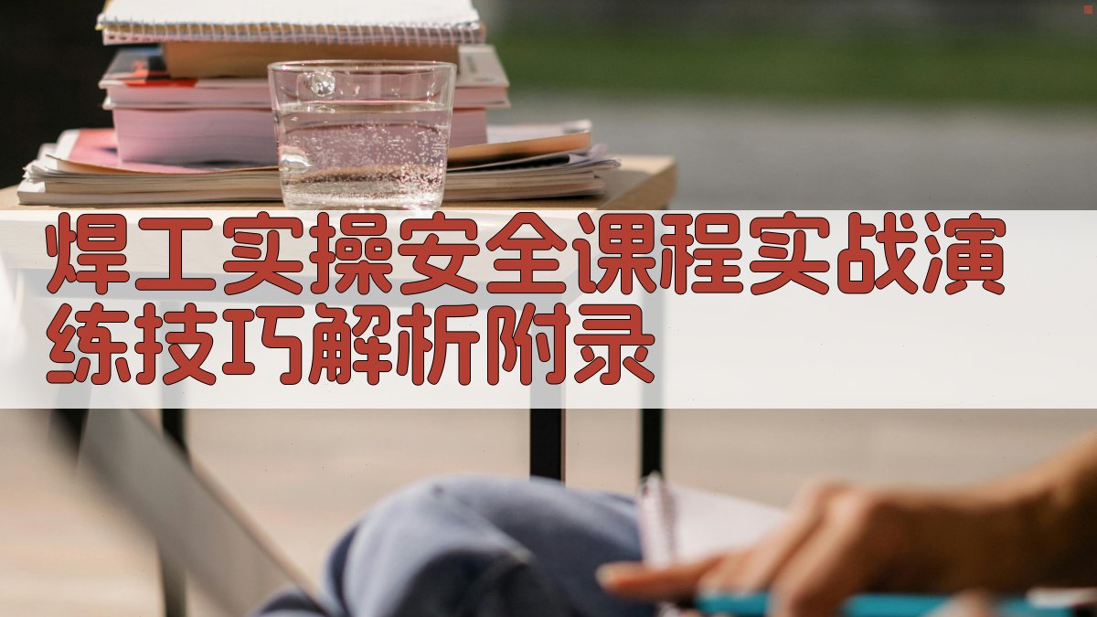 焊工实操安全课程实战演练技巧解析 · 附录 图3