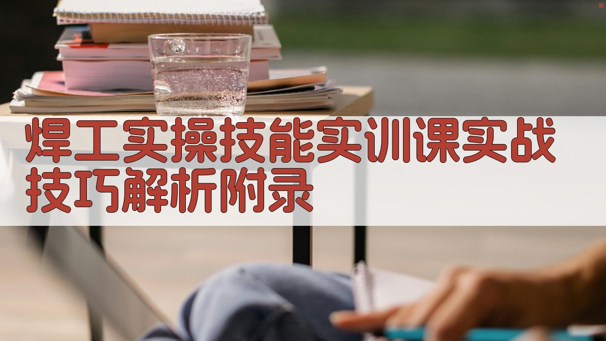 焊工实操技能实训课实战技巧解析 · 附录 图3