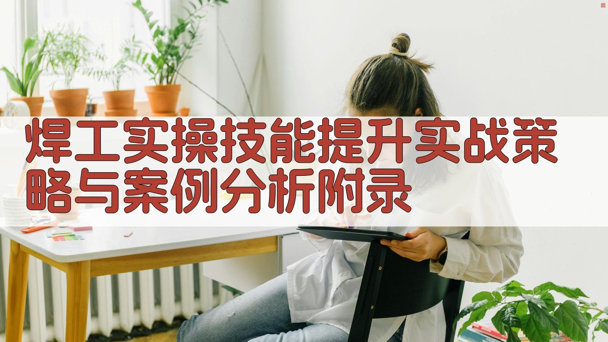 焊工实操技能提升实战策略与案例分析 · 附录 图4