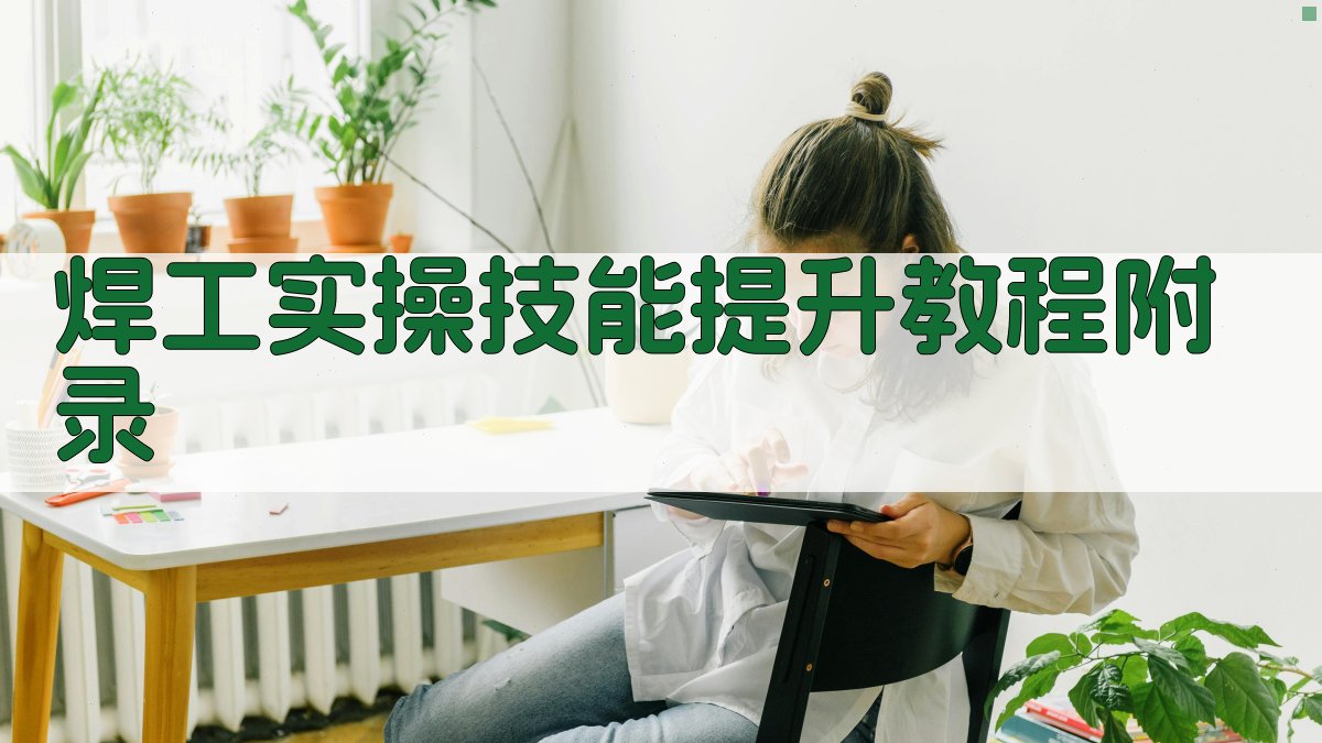 焊工实操技能提升教程 · 附录 图5