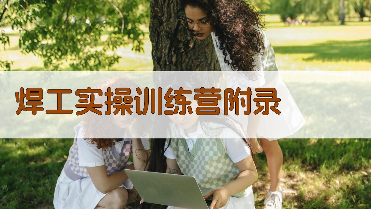 焊工实操训练营 · 附录 图3