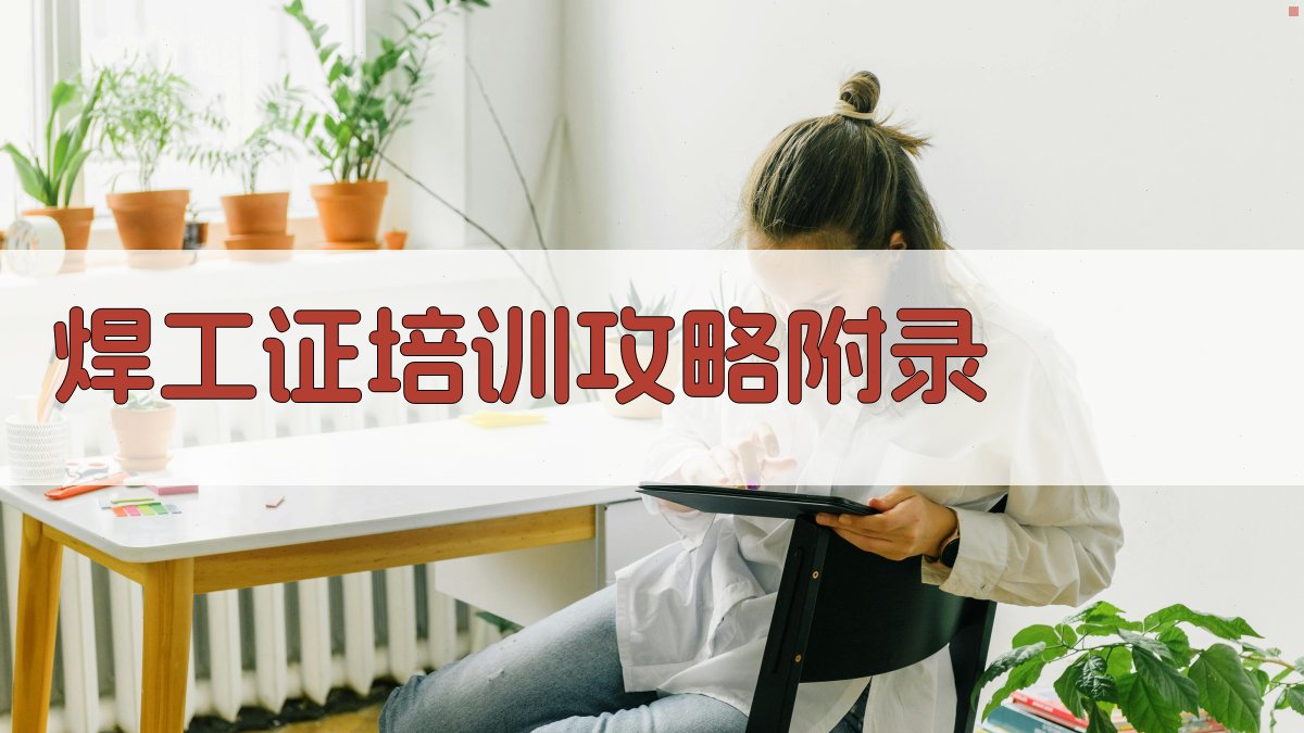 焊工证培训攻略 · 附录 图4