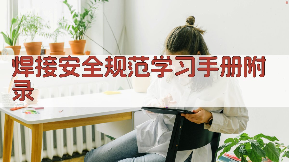 焊接安全规范学习手册 · 附录 图2