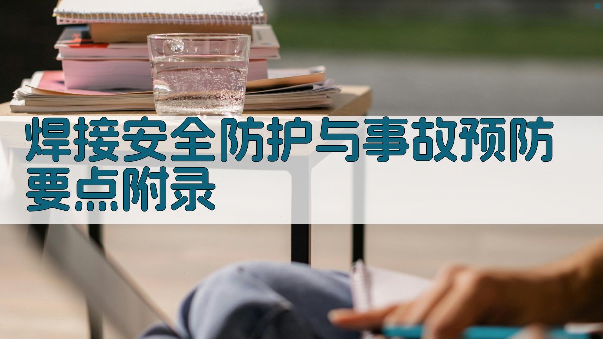 焊接安全防护与事故预防要点 · 附录 图2