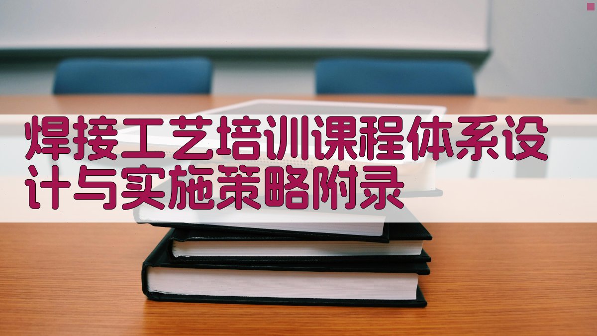焊接工艺培训课程体系设计与实施策略 · 附录 图3