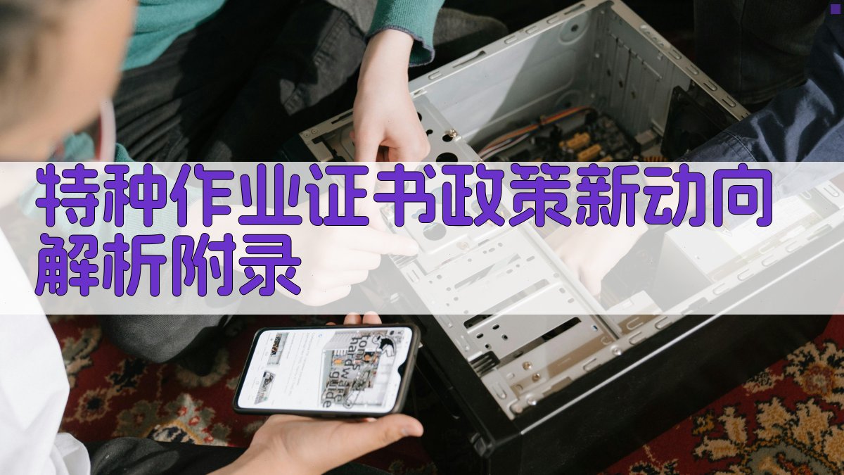 特种作业证书政策新动向解析 · 附录 图3