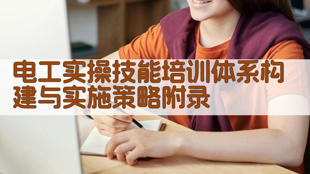 电工实操技能培训体系构建与实施策略 · 附录 图4