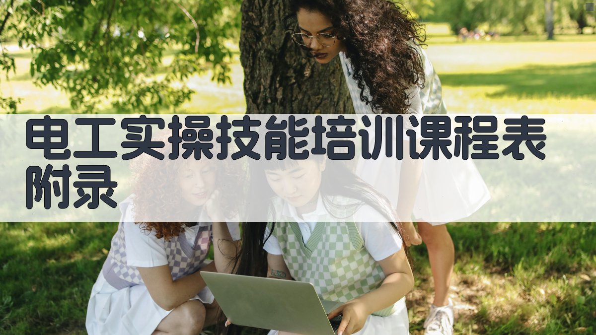 电工实操技能培训课程表 · 附录 图5