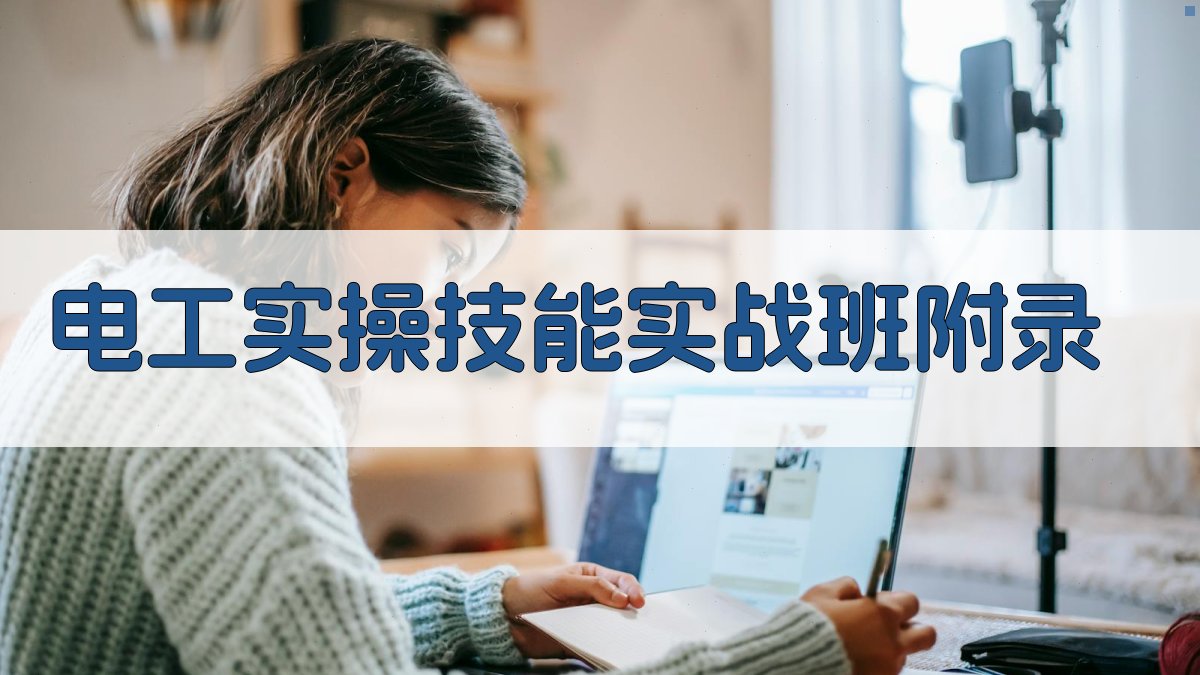 电工实操技能实战班 · 附录 图2