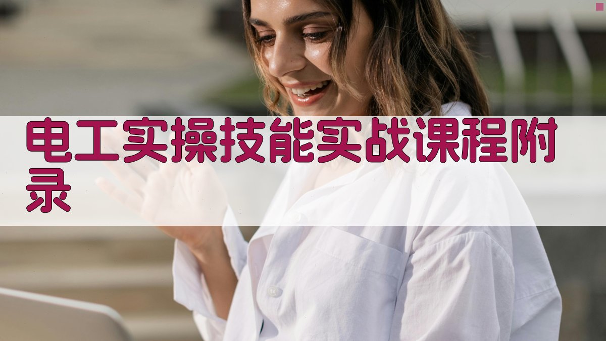 电工实操技能实战课程 · 附录 图4