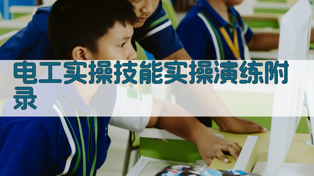 电工实操技能实操演练 · 附录 图3