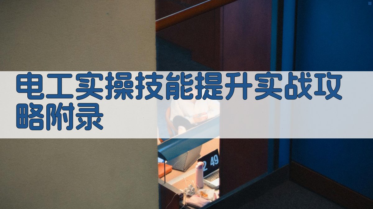 电工实操技能提升实战攻略 · 附录 图4