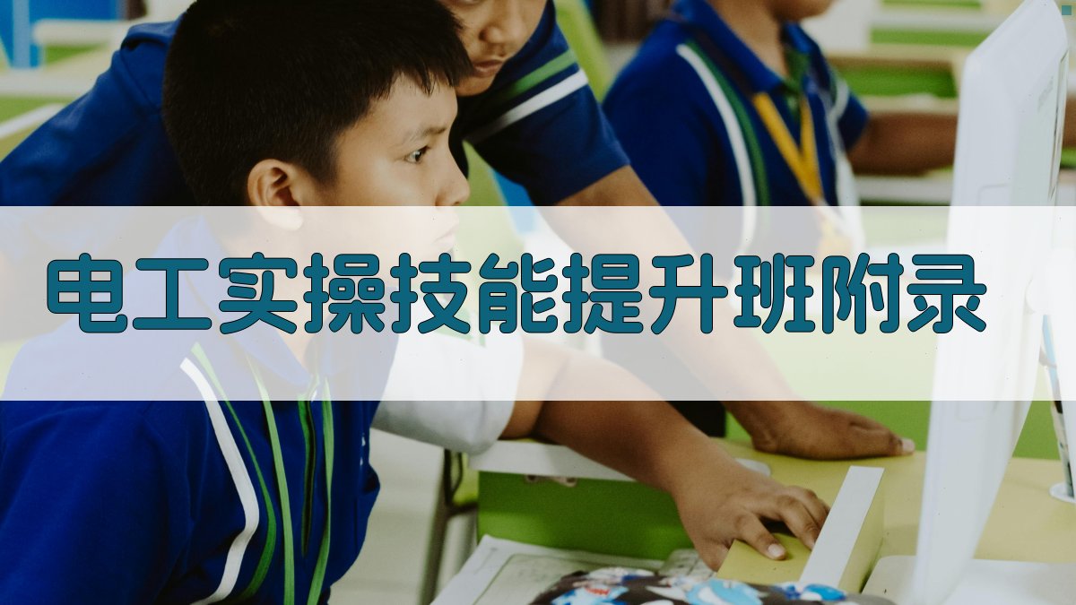 电工实操技能提升班 · 附录 图3