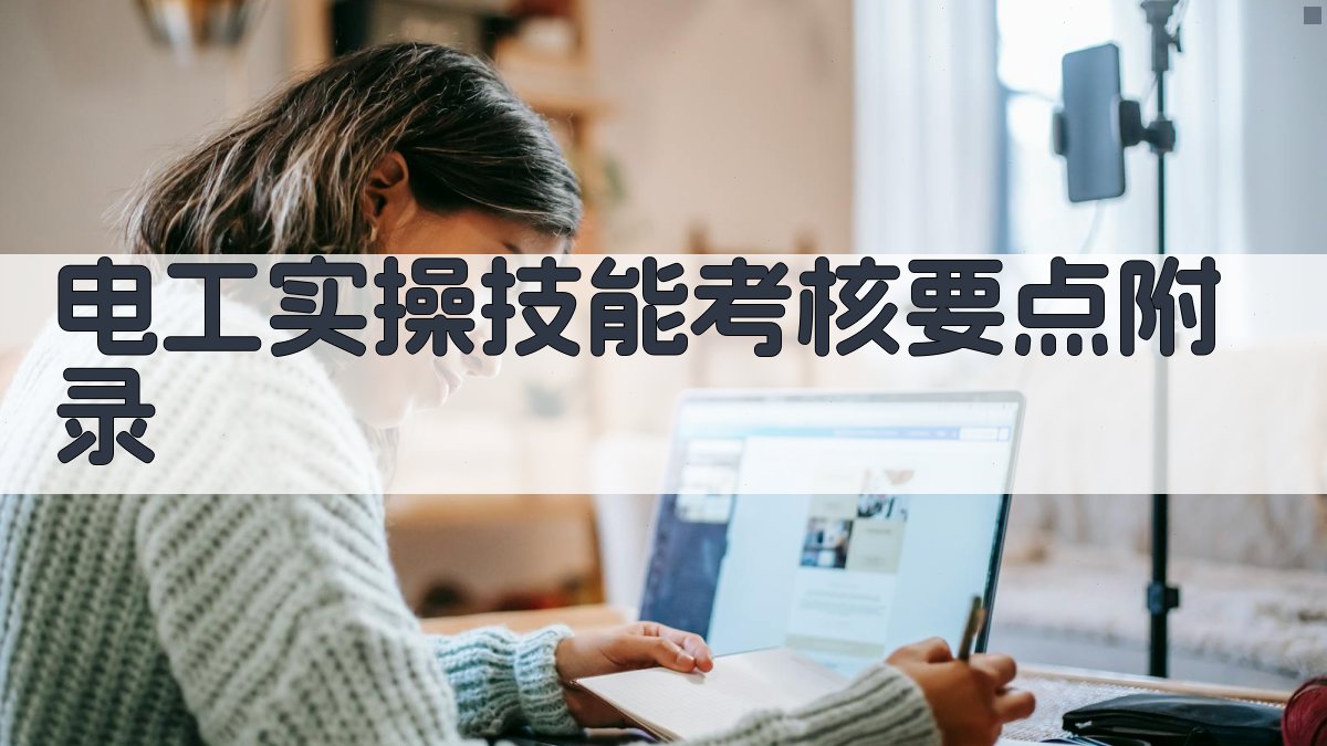 电工实操技能考核要点 · 附录 图4