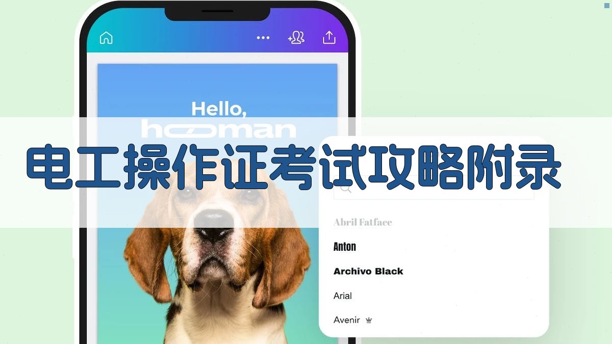 电工操作证考试攻略 · 附录 图2