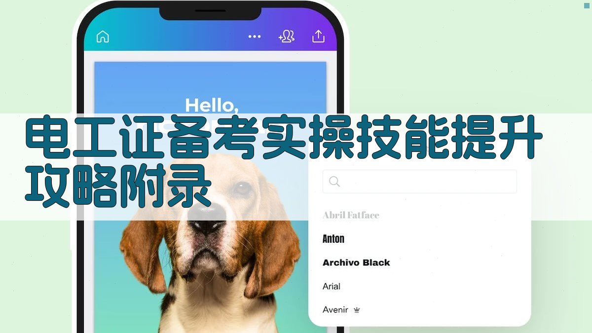 电工证备考实操技能提升攻略 · 附录 图4