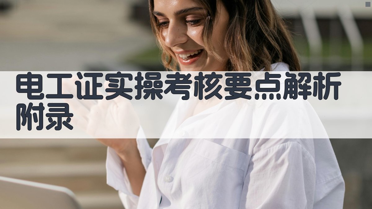 电工证实操考核要点解析 · 附录 图2