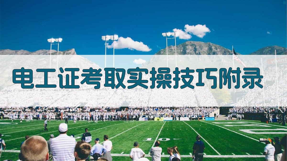 电工证考取实操技巧 · 附录 图4
