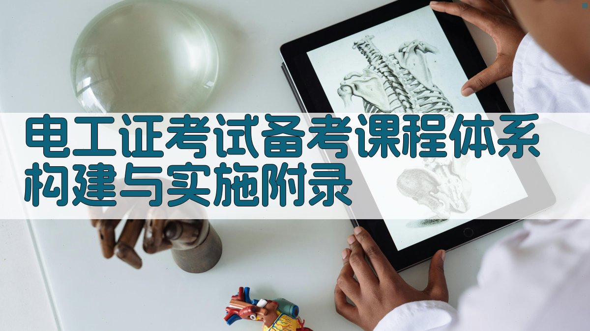 电工证考试备考课程体系构建与实施 · 附录 图2