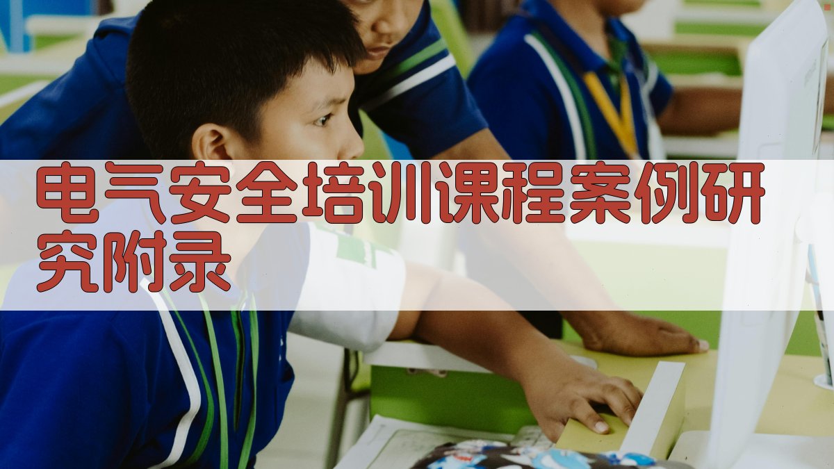 电气安全培训课程案例研究 · 附录 图4