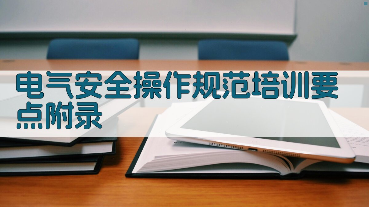 电气安全操作规范培训要点 · 附录 图2