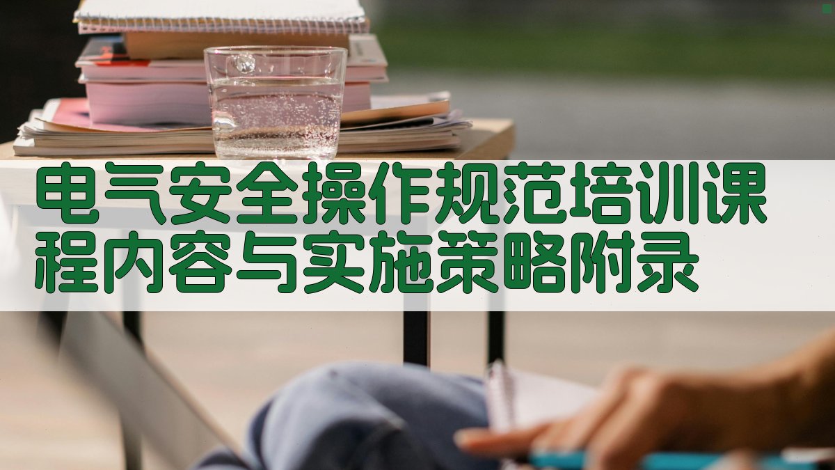 电气安全操作规范培训课程内容与实施策略 · 附录 图5