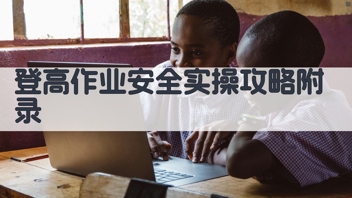 登高作业安全实操攻略 · 附录 图3