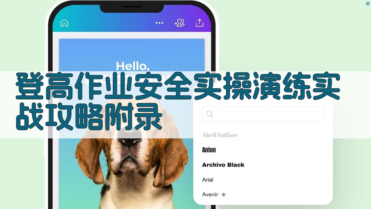 登高作业安全实操演练实战攻略 · 附录 图5